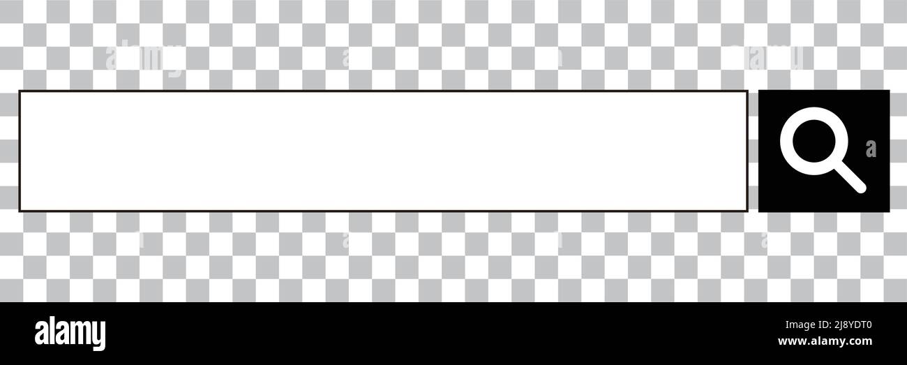 Search bar isolated on a transparent background. Editable vector Stock ...