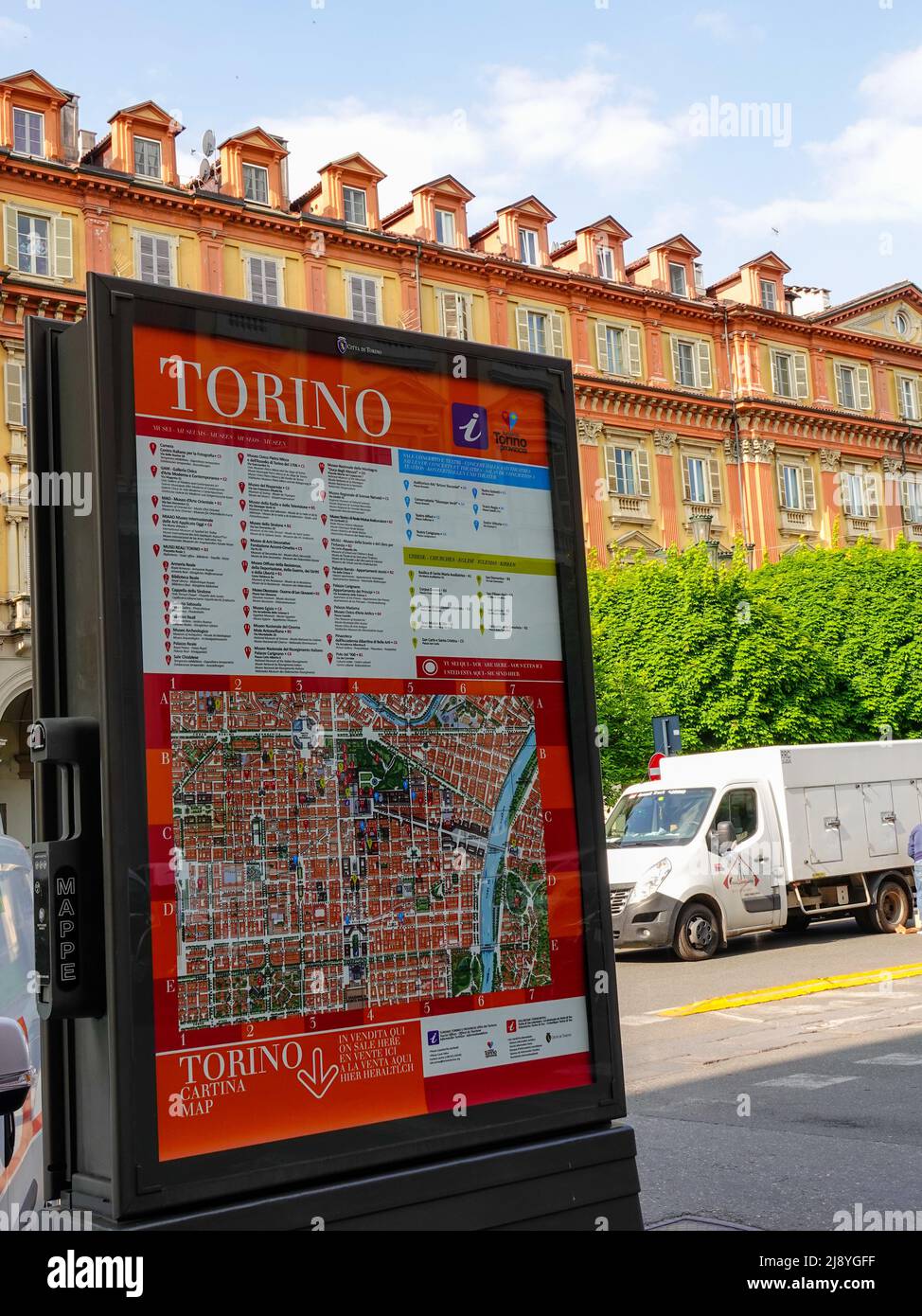 City of Torino map of the historic - City Of Torino Map Of The Historic City Center Turin Piedmont Italy 2J8YGFF
