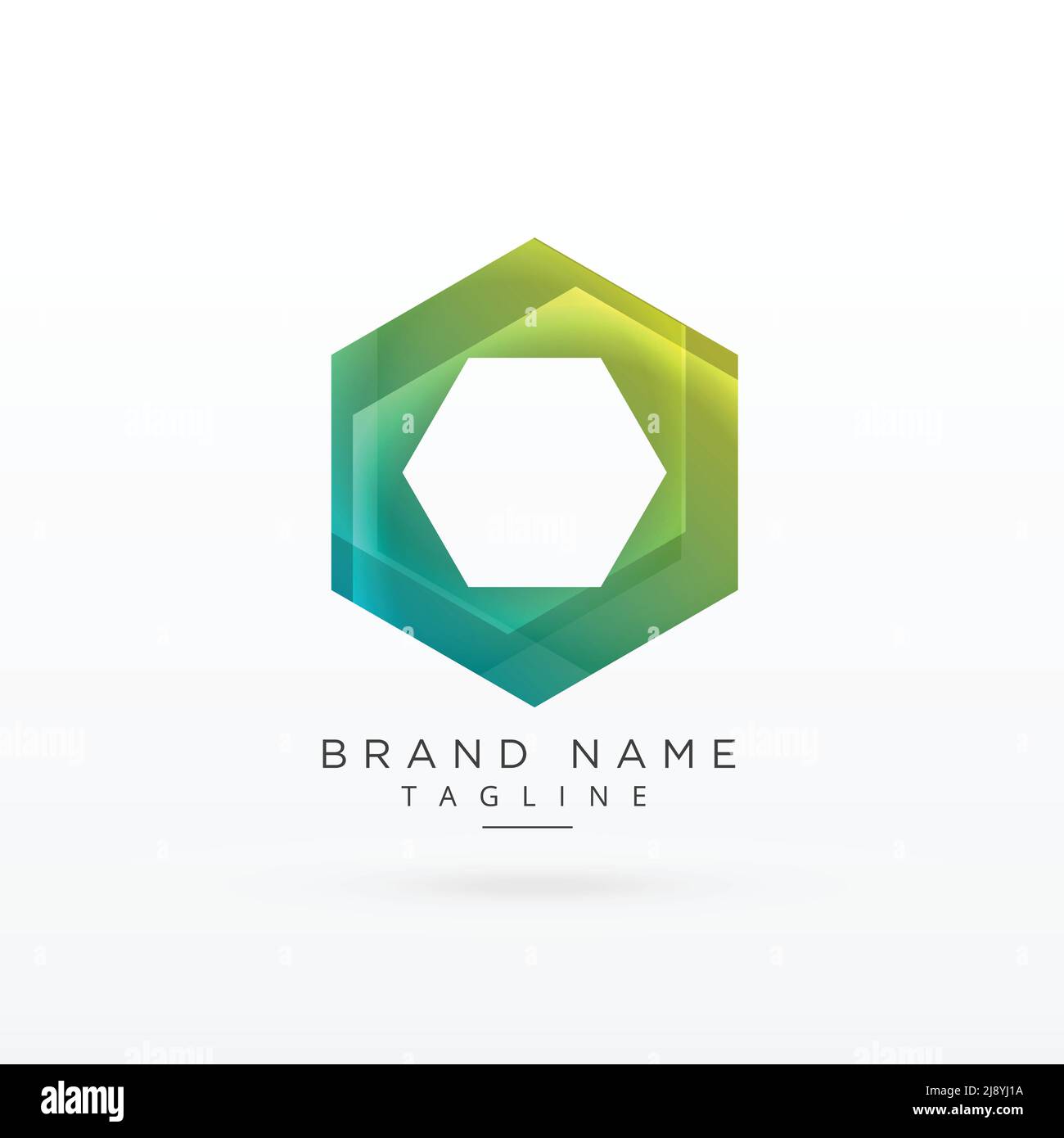 Hexagonal logo hi-res stock photography and images - Alamy