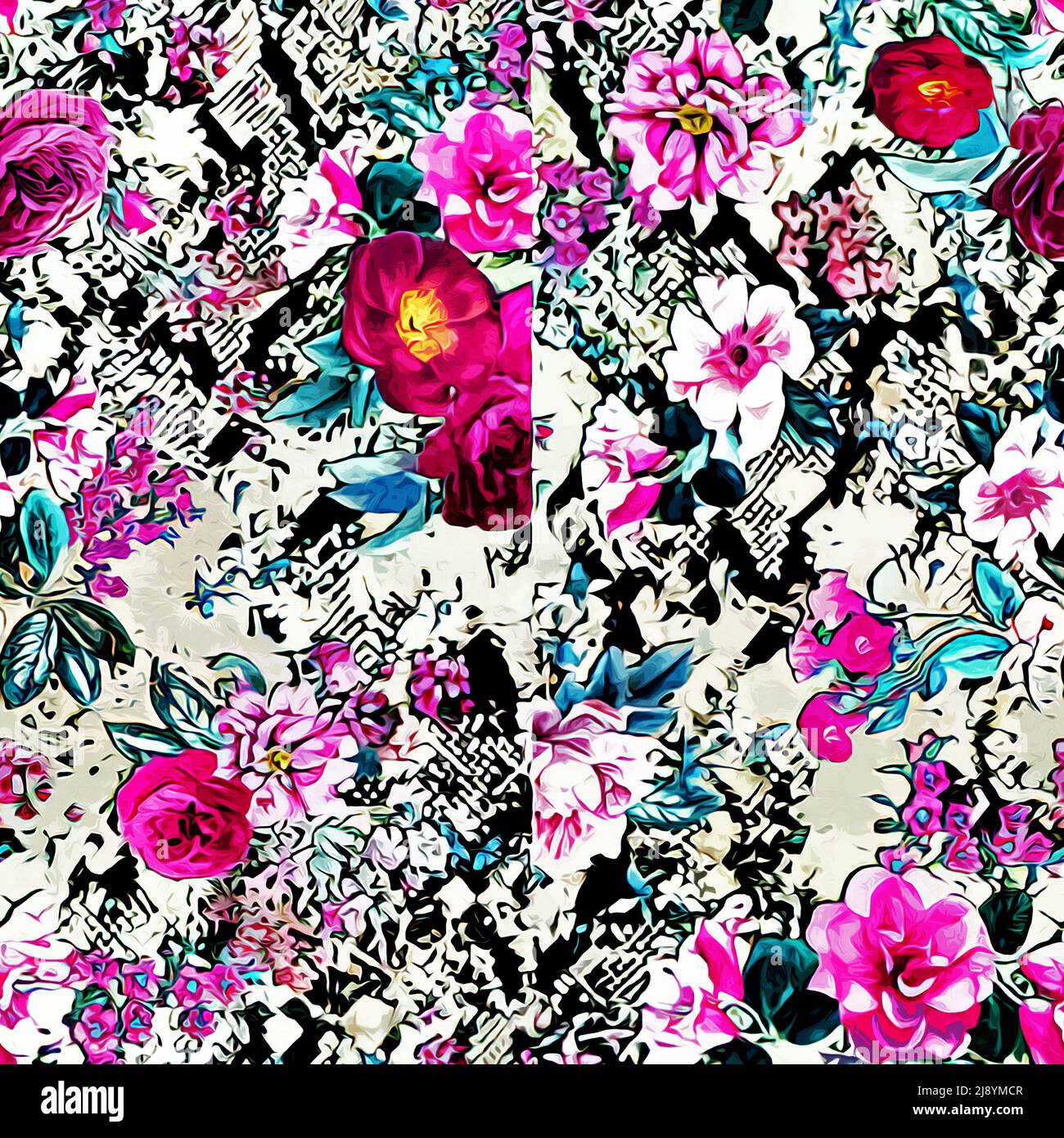 Textile and wallpaper patterns. A printable digital illustration work ...