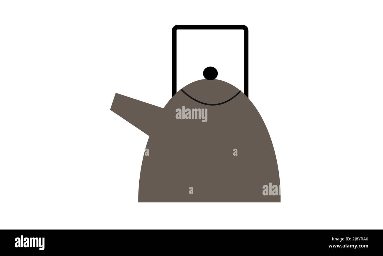 kettle for boilling water Stock Photo - Alamy