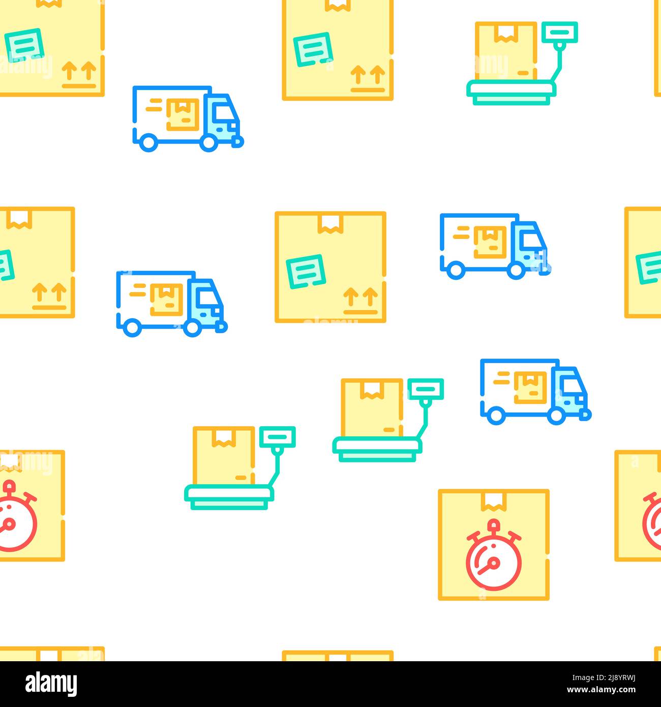 Logistics Service Vector Seamless Pattern Stock Vector Image & Art - Alamy