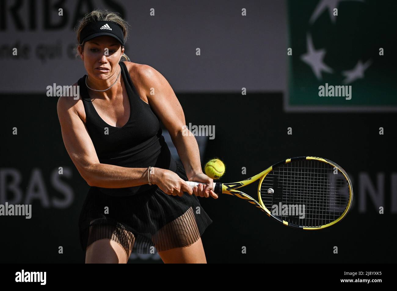 Paris, France. 19th May, 2022. Danielle COLLINS of United States during a  training session of Roland-Garros 2022, French Open 2022, Grand Slam tennis  tournament on May 19, 2022 at the Roland-Garros stadium