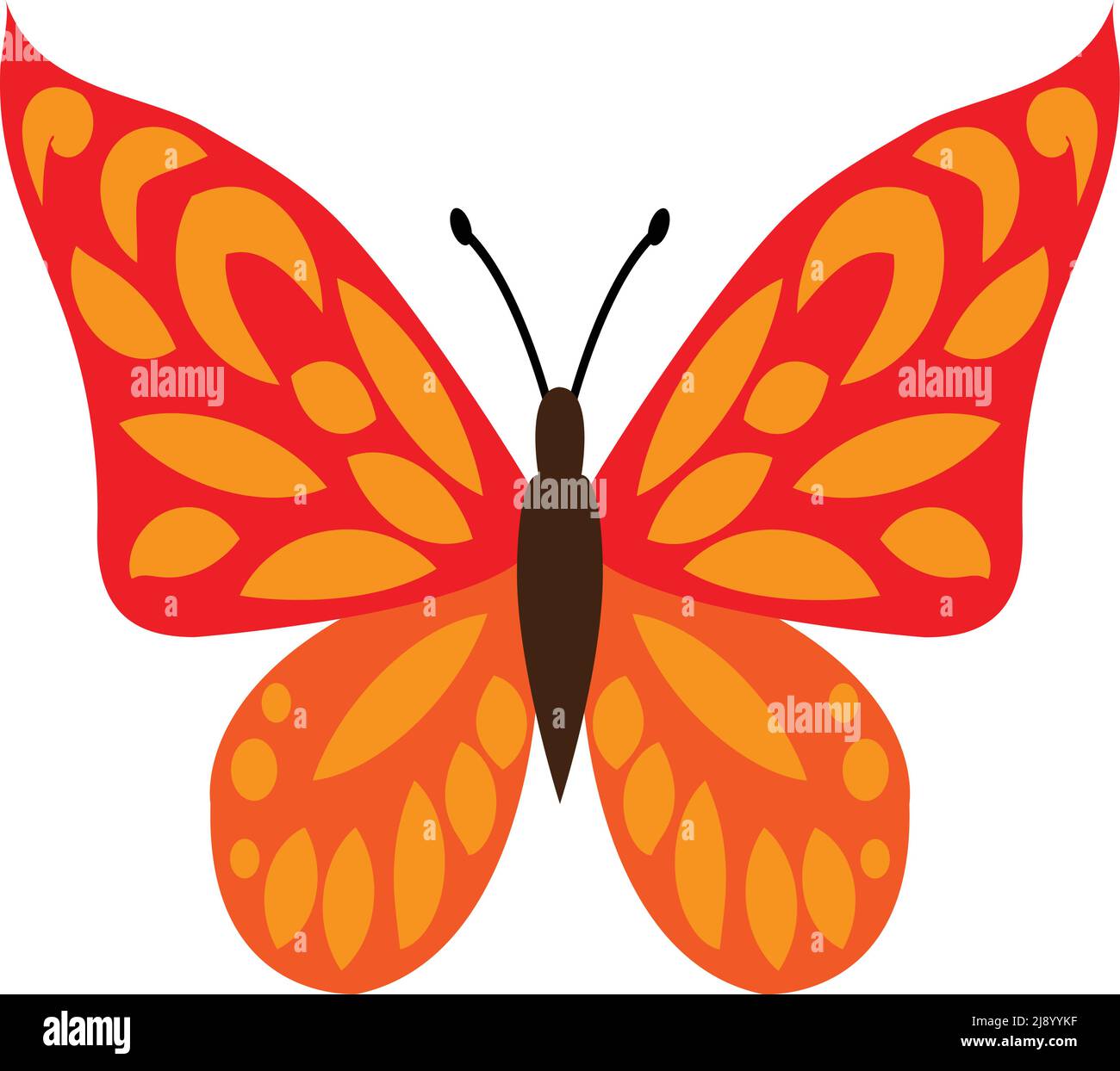 Butterfly Vector illustration. Butterfly clip art or image Stock Vector