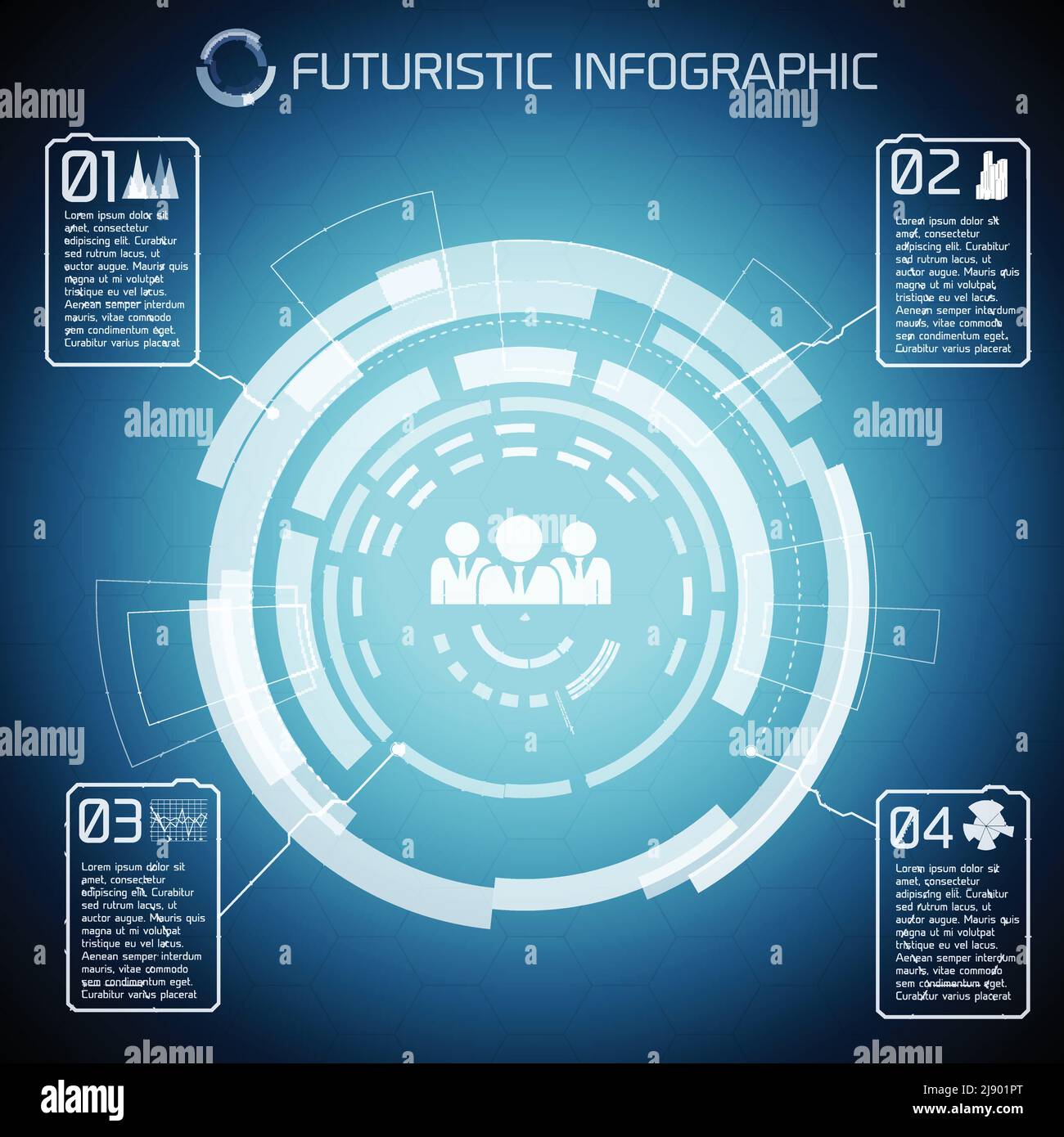 Virtual Background Informative Modern virtual technology background with touch screen circles captions ...