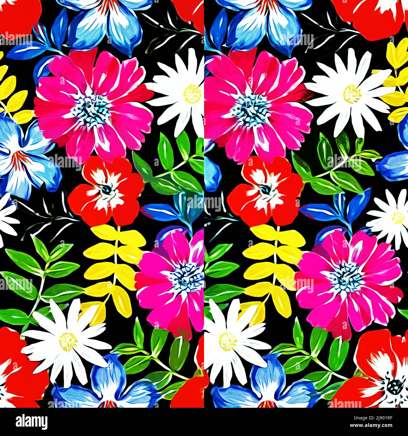 Textile and wallpaper patterns. A printable digital illustration work ...