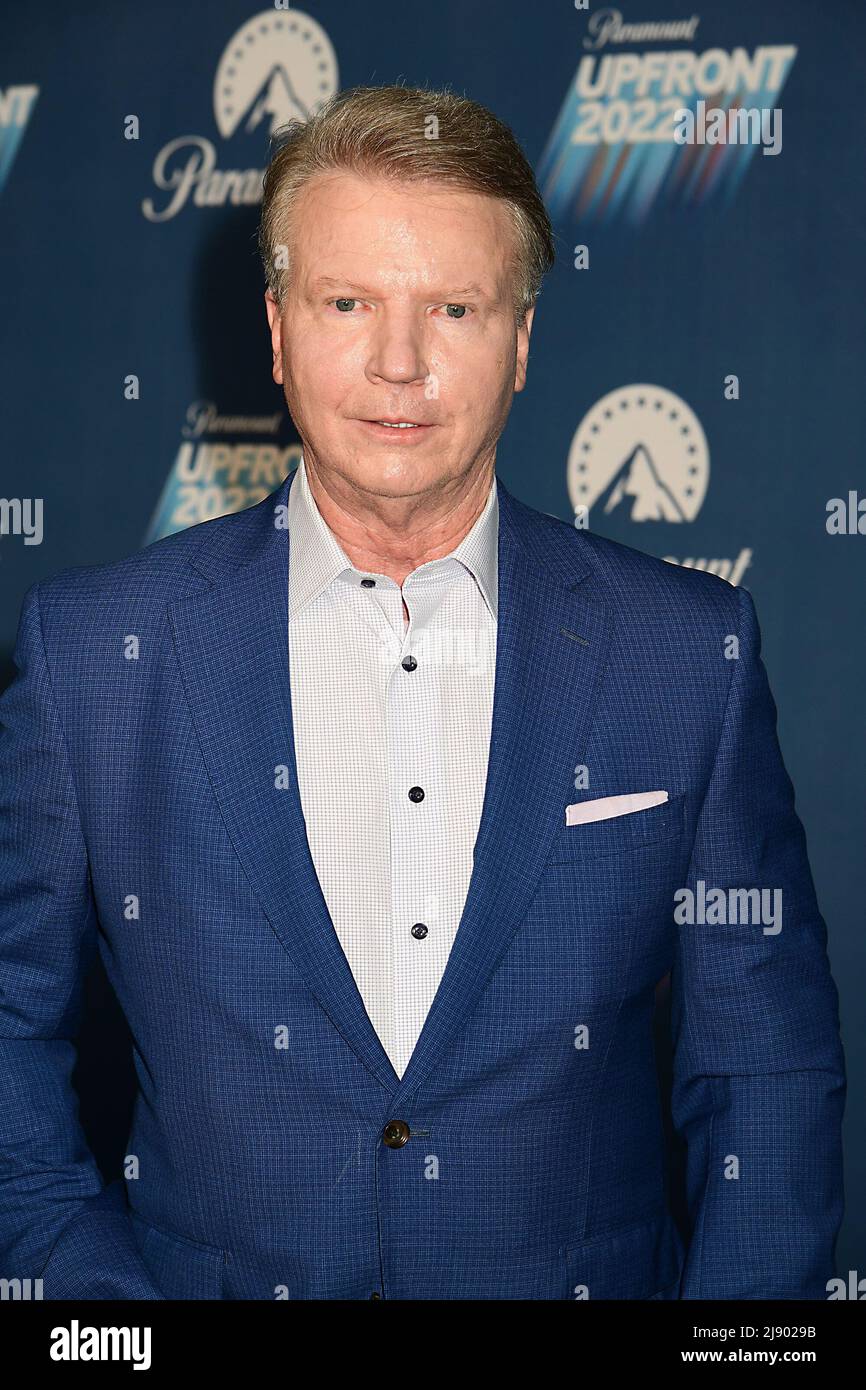 Phil Simms attends the Paramount Upfront 2022 Blue Carpet on May 18