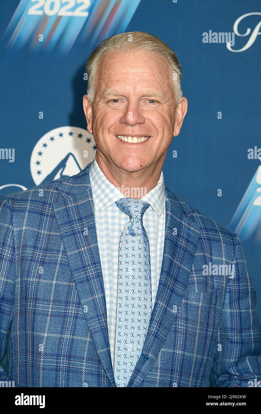 Boomer Esiason attend the Paramount Upfront 2022 Blue Carpet on May 18