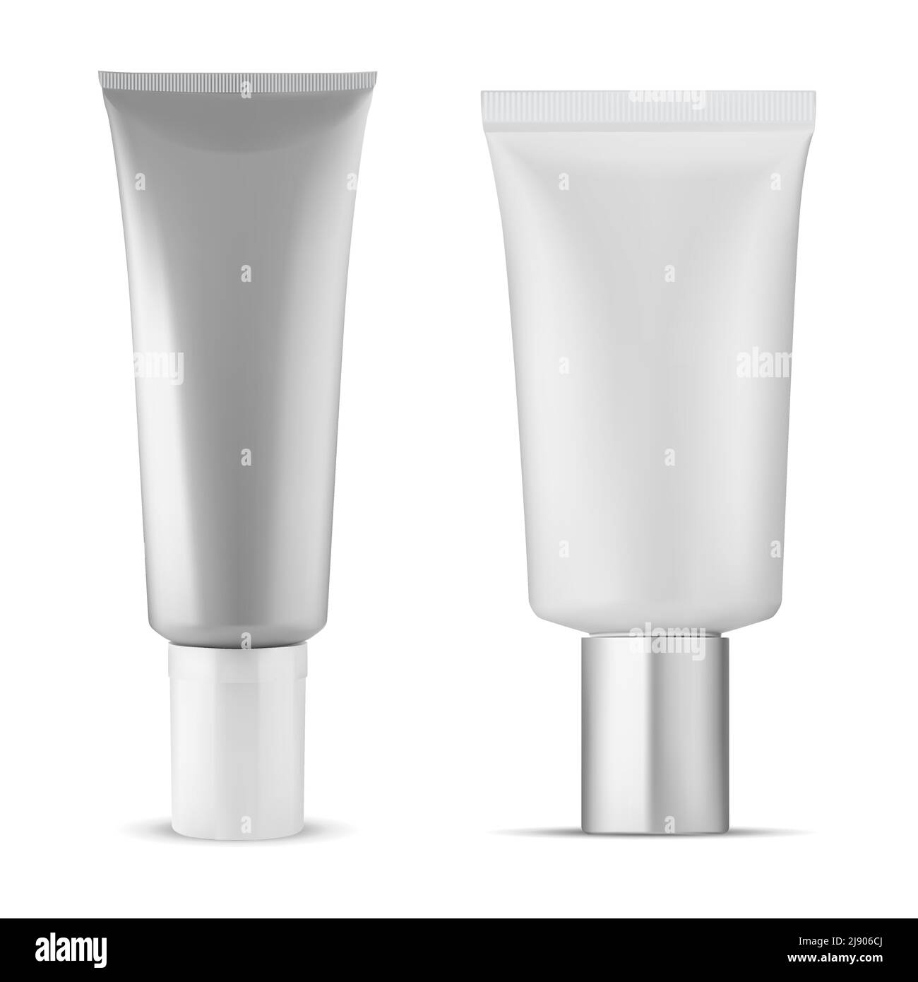 Cream tube. Cosmetic package blank mockup, vector design. Realistic ...