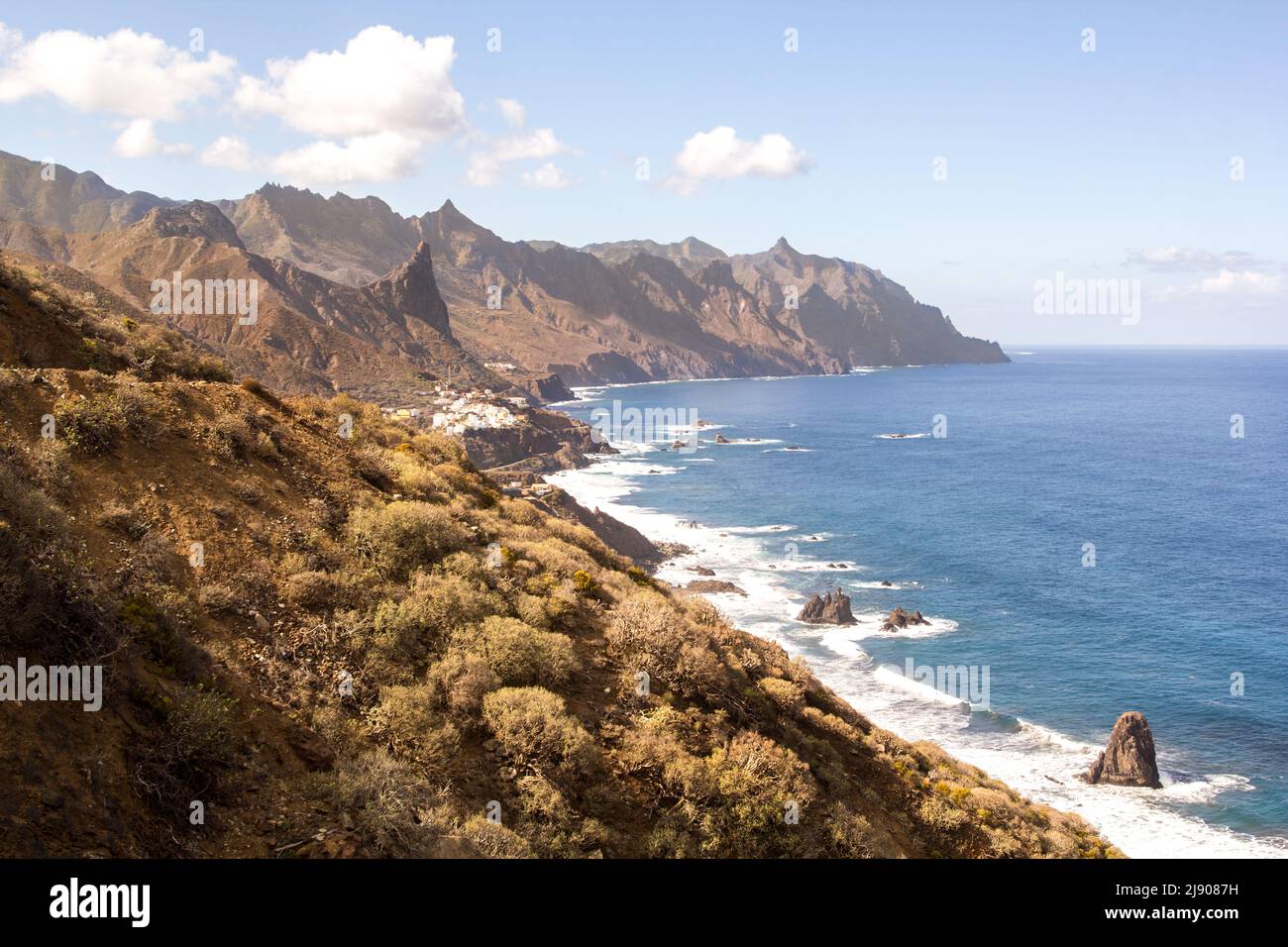 A beautiful view of the Anaga Mountains. Tenerife, Canary Islands, Spain Stock Photo