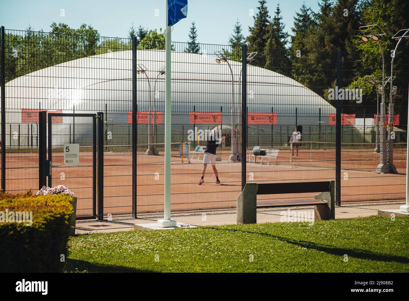 LUXEMBOURG MAY 2022 Tennis Courts In Bambesch Park Stock Photo Alamy