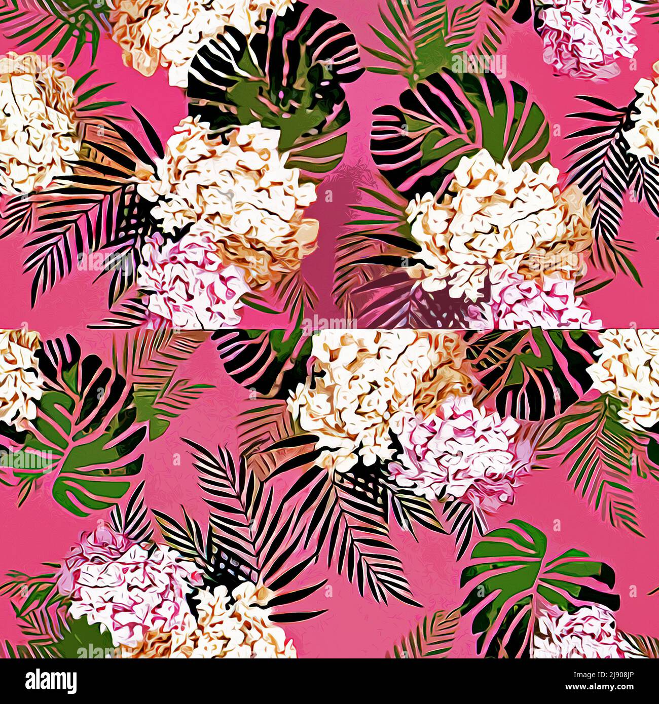 Textile and wallpaper patterns. A printable digital illustration work ...
