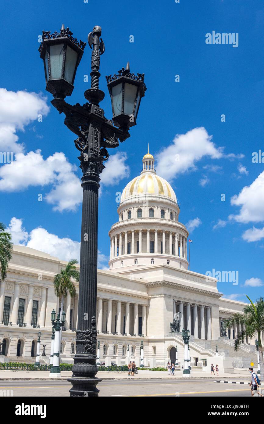 National Capitol Building (Capitolio Nacional de Cuba), Paseo del Prado, Old Havana, Havana, La Habana, Republic of Cuba Stock Photo