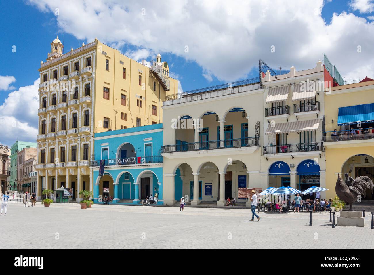 Plaza Vieja, Old Havana, Havana, La Habana, Republic of Cuba Stock Photo