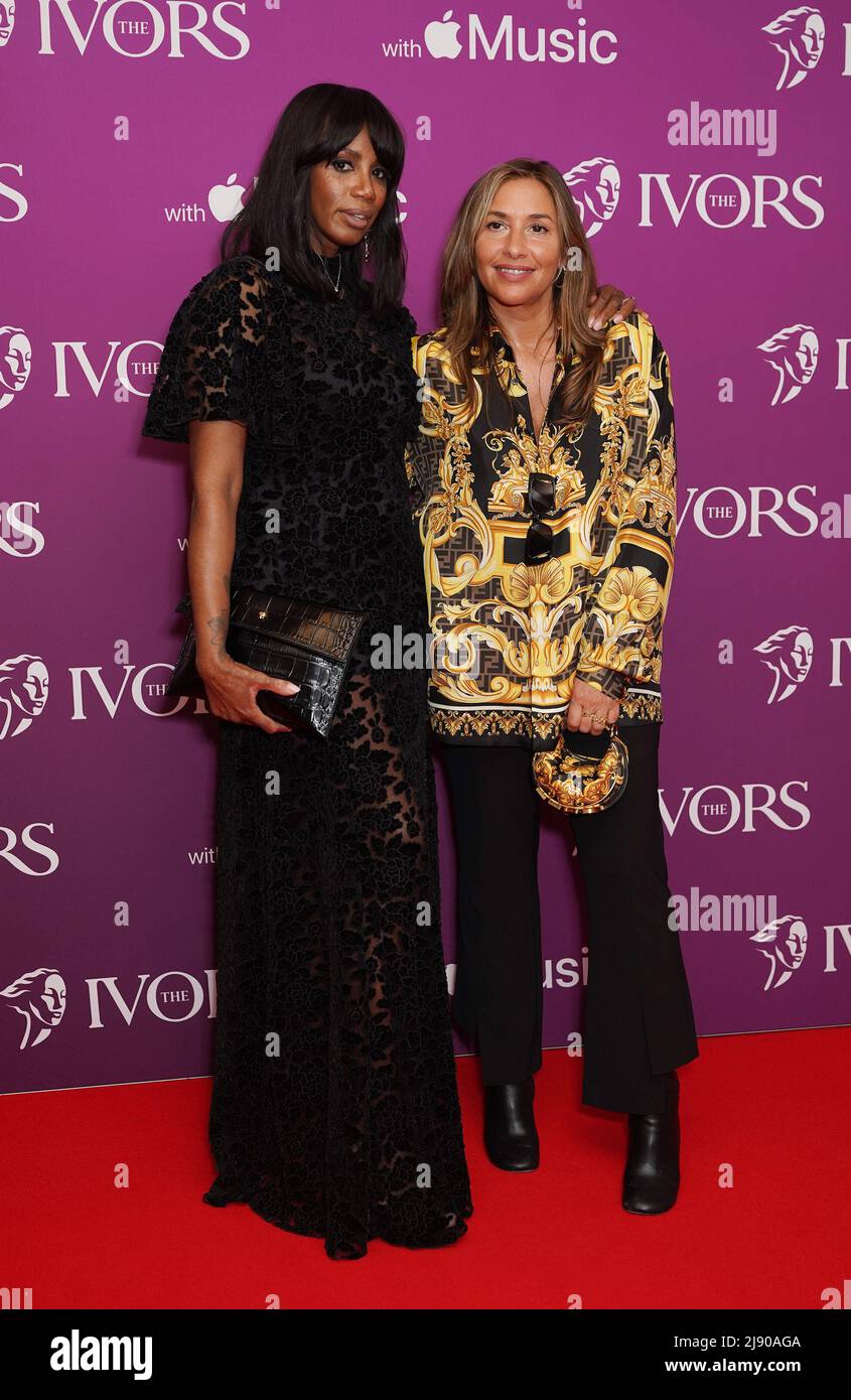 Shaznay Lewis (left) and Melanie Appleton arrives at the annual Ivor ...