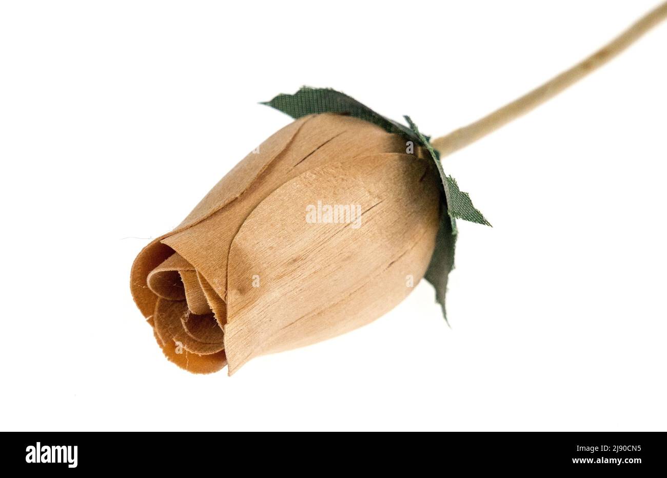 Rose decoration made from wood Stock Photo