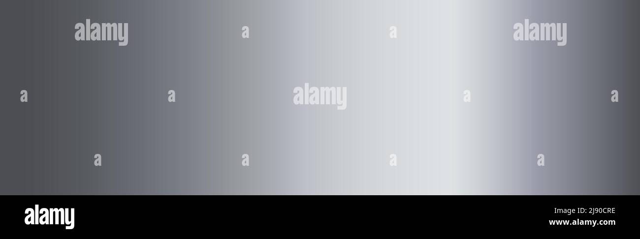 Panoramic steel background texture from silver - Vector illustration Stock Vector