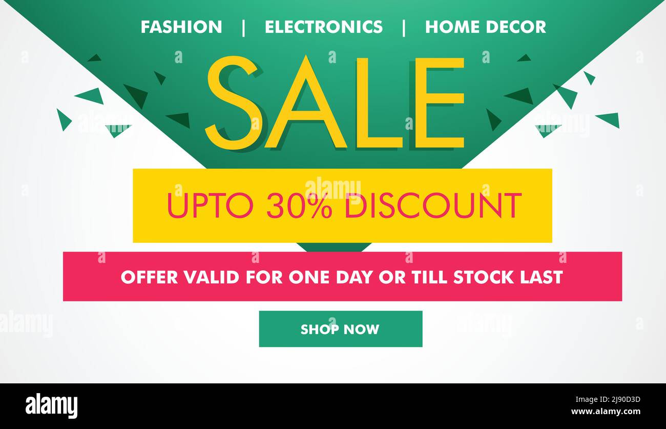 modern sale and coupons voucher design template made with geometric shapes Stock Vector Image