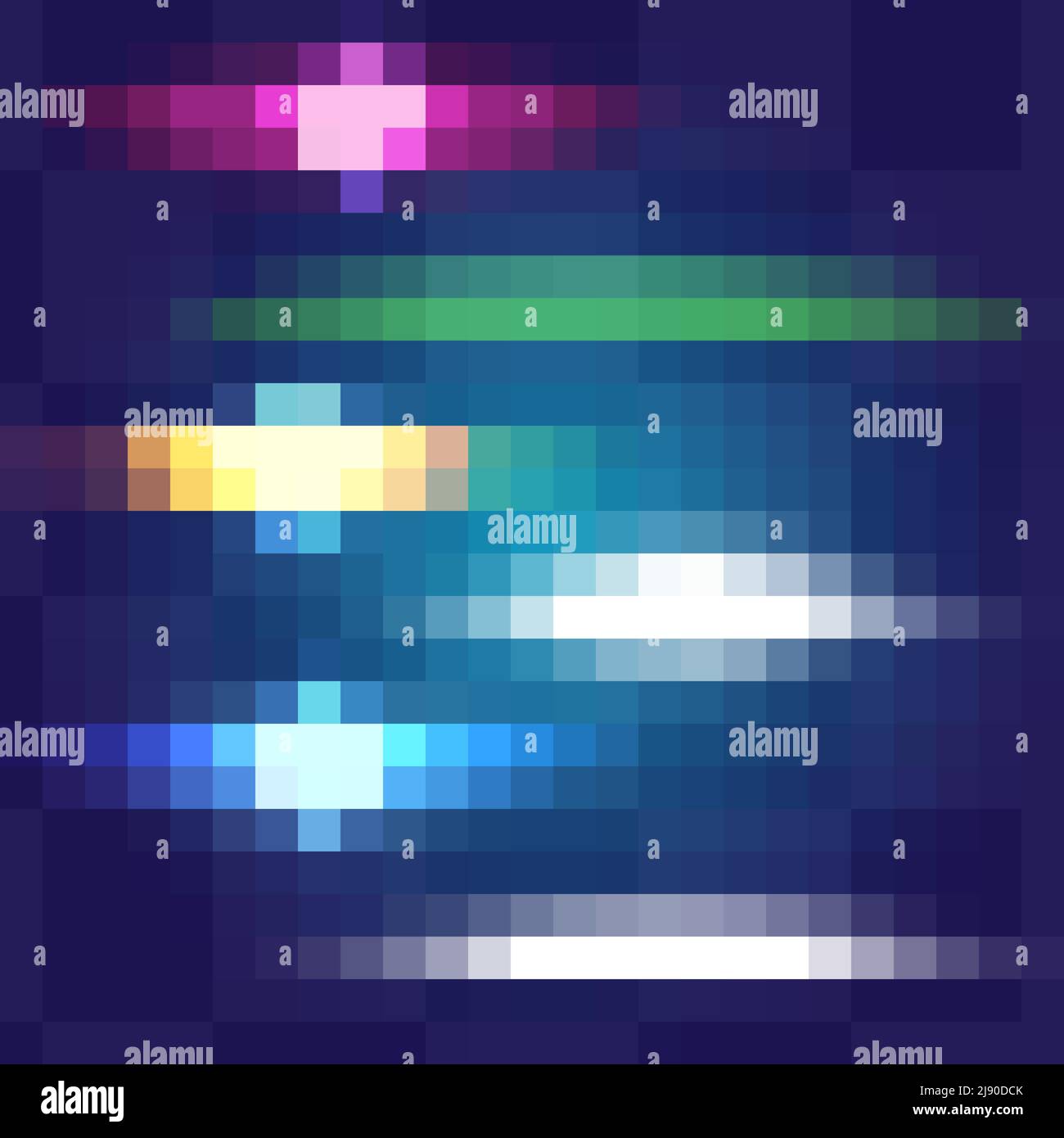 Linear glow light effect. Vector brushes set. Abstract energy, line