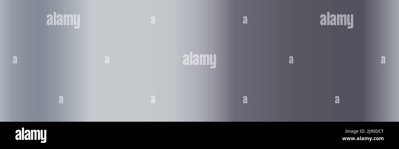 Panoramic steel background texture from silver - Vector illustration Stock Vector