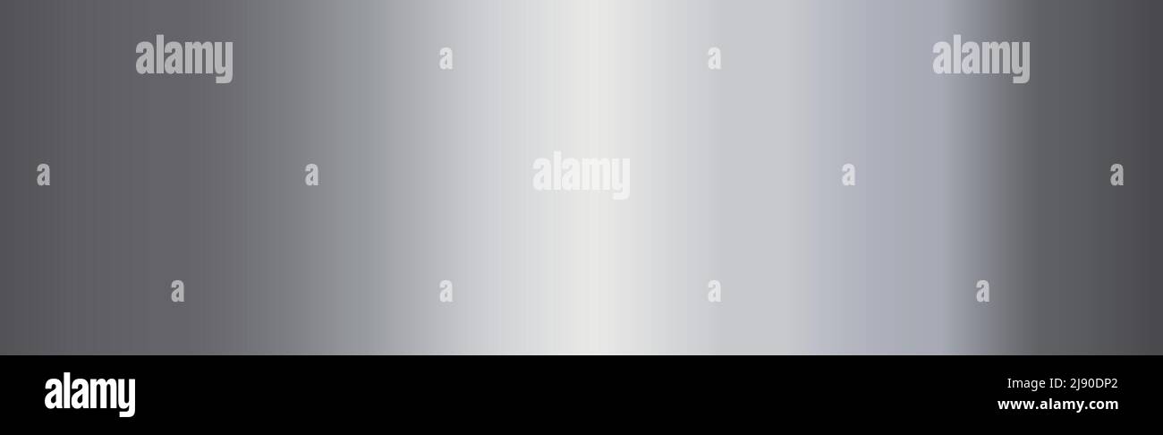 Panoramic steel background texture from silver - Vector illustration Stock Vector