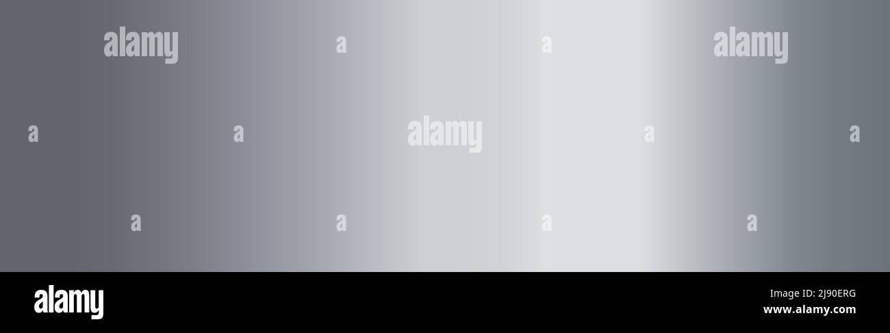Panoramic steel background texture from silver - Vector illustration Stock Vector