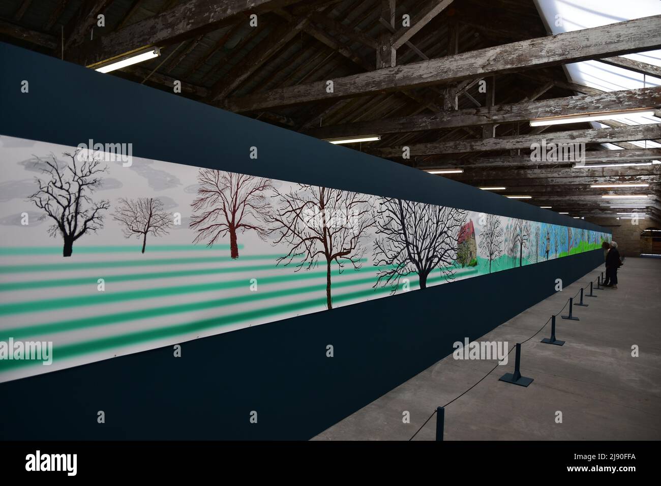 David Hockney paintings, A year in Normandie, Salts Mill, West