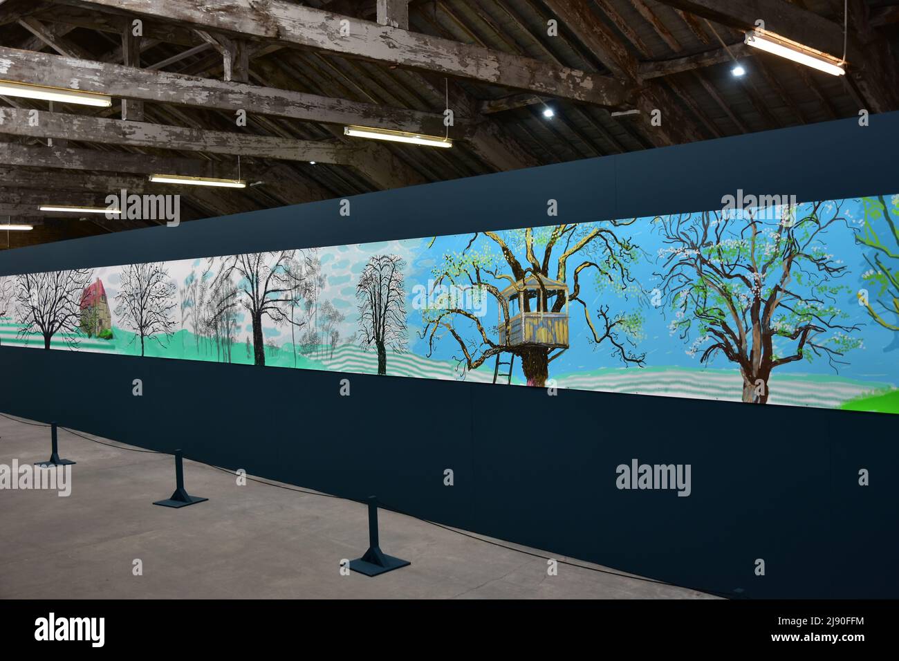 David Hockney paintings, A year in Normandie, Salts Mill, West