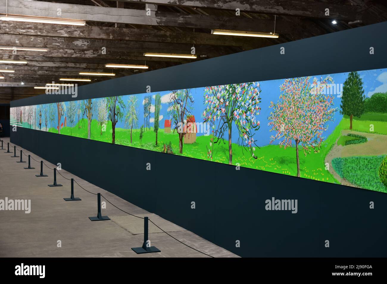 David Hockney paintings, A year in Normandie, Salts Mill, West