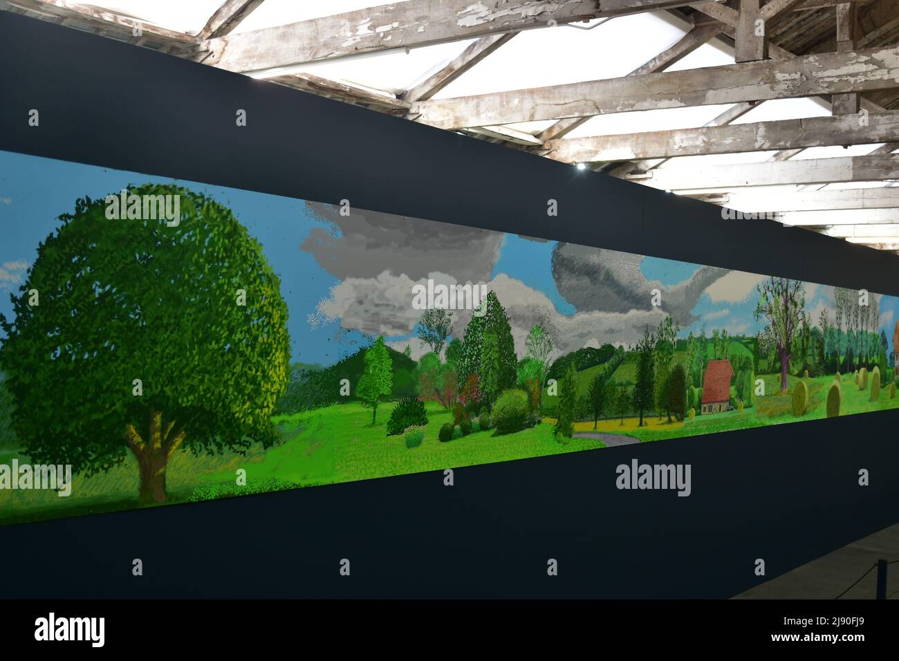 David Hockney paintings, A year in Normandie, Salts Mill, West