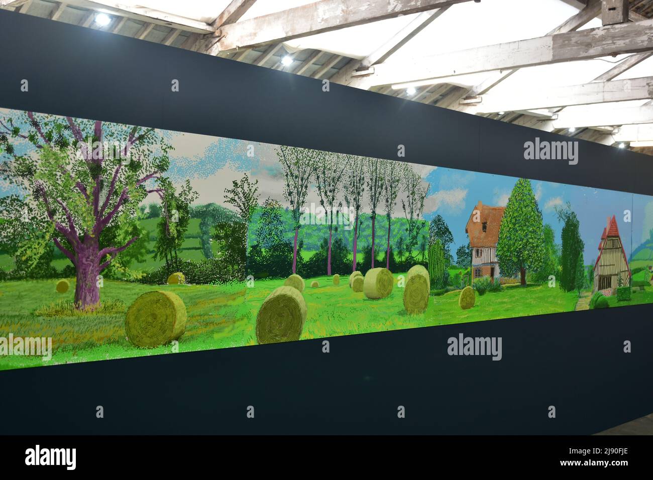 David Hockney paintings, A year in Normandie, Salts Mill, West