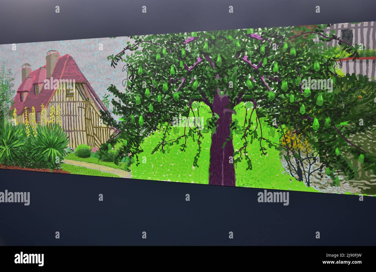 David Hockney paintings, A year in Normandie, Salts Mill, West