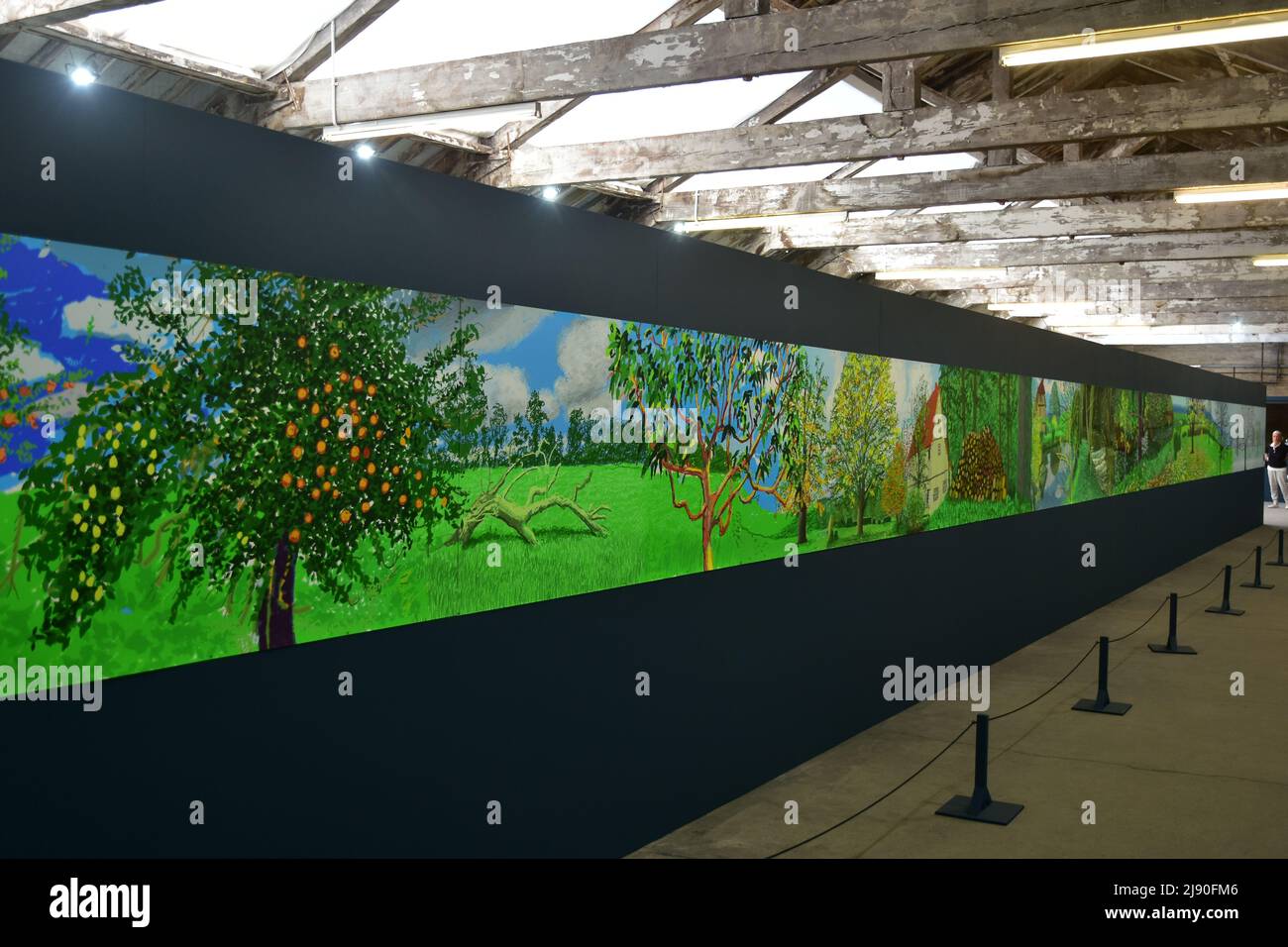 David Hockney paintings, A year in Normandie, Salts Mill, West