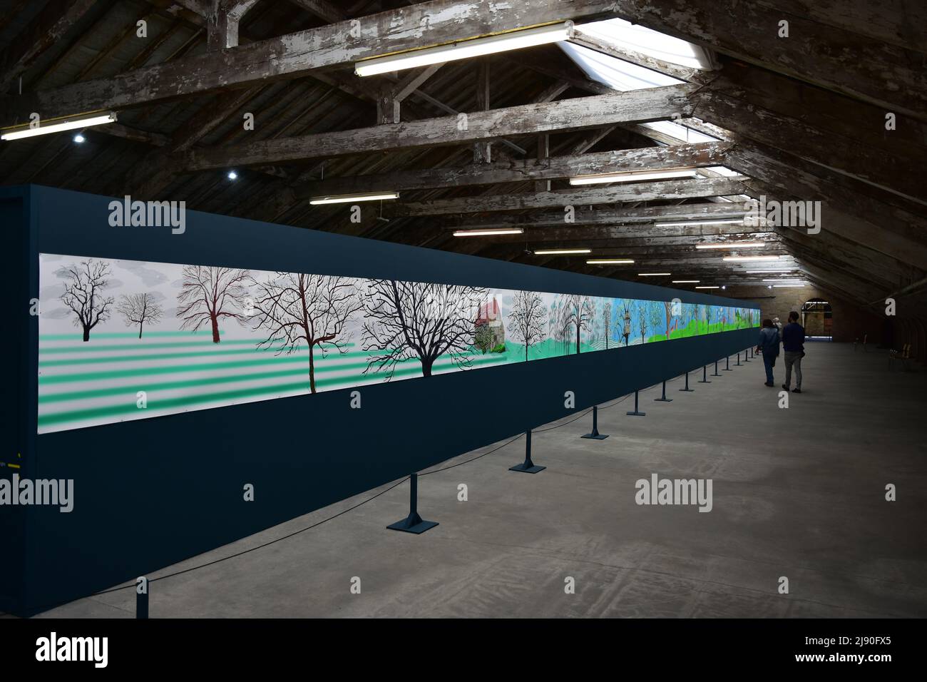 David Hockney paintings, A year in Normandie, Salts Mill, West