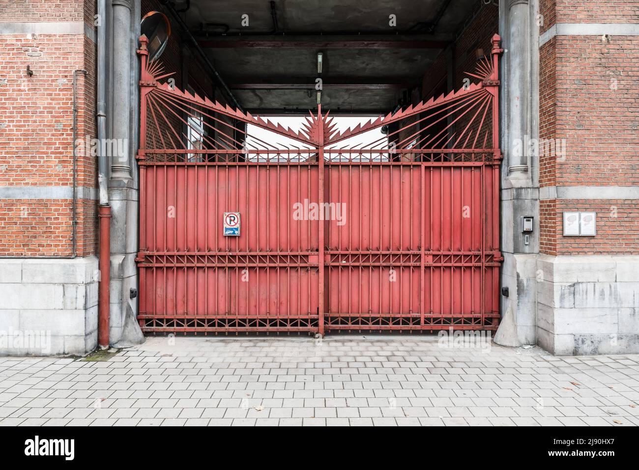 Red steel gates hires stock photography and images Alamy