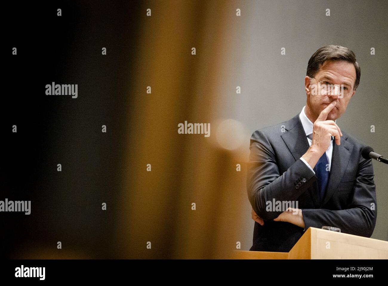 2022-05-19 16:05:15 THE HAGUE - Prime Minister Mark Rutte in the House ...