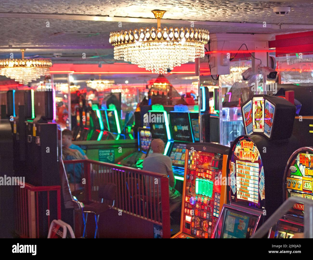 A games arcade in Brighton, England Stock Photo Alamy