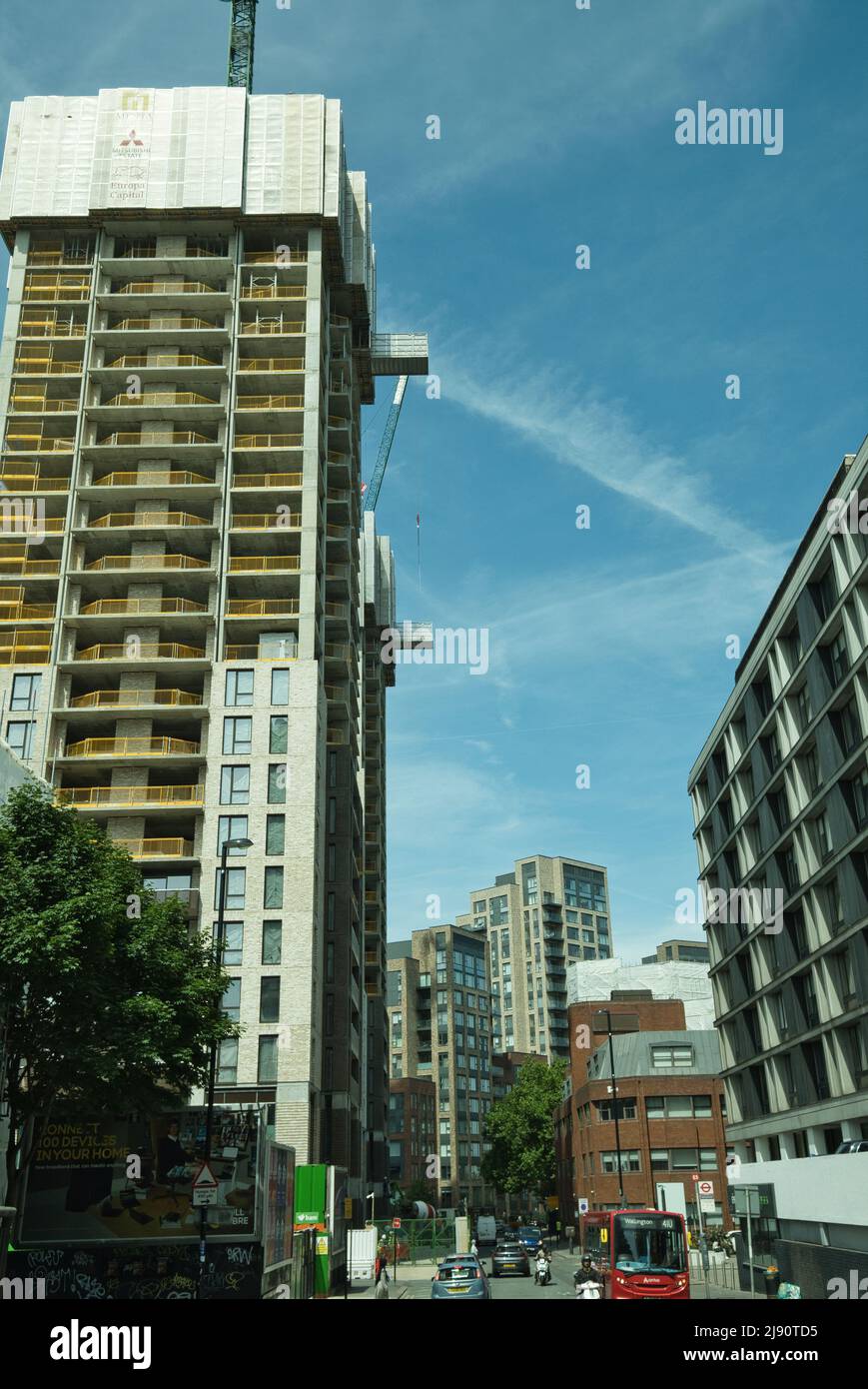Construction of the Morello II building at East Croydon South London England Stock Photo Alamy