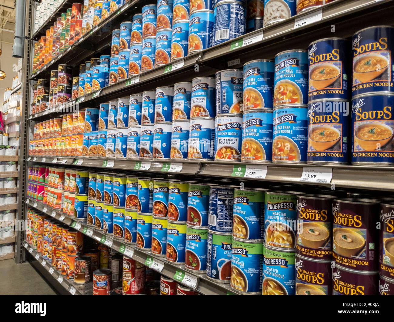 Canned soup nutrition label hires stock photography and images Alamy