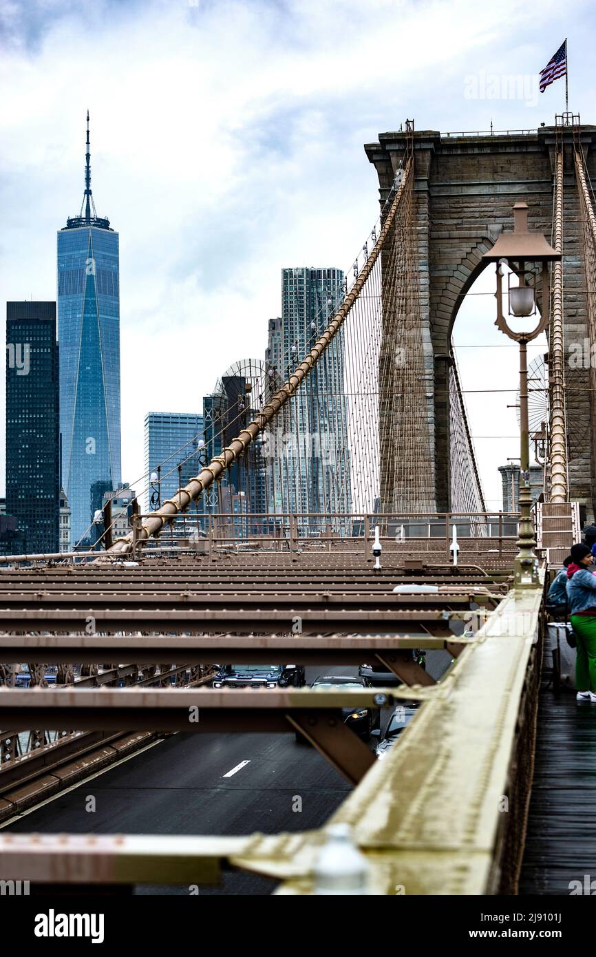 Brooklyn Bridge in New York Stock Photo