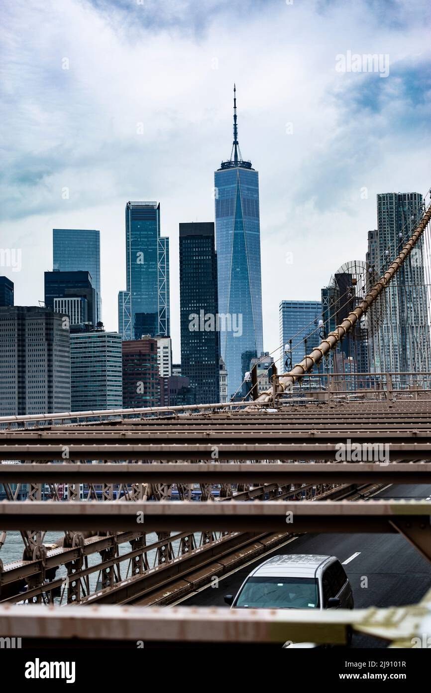 Brooklyn Bridge in New York Stock Photo