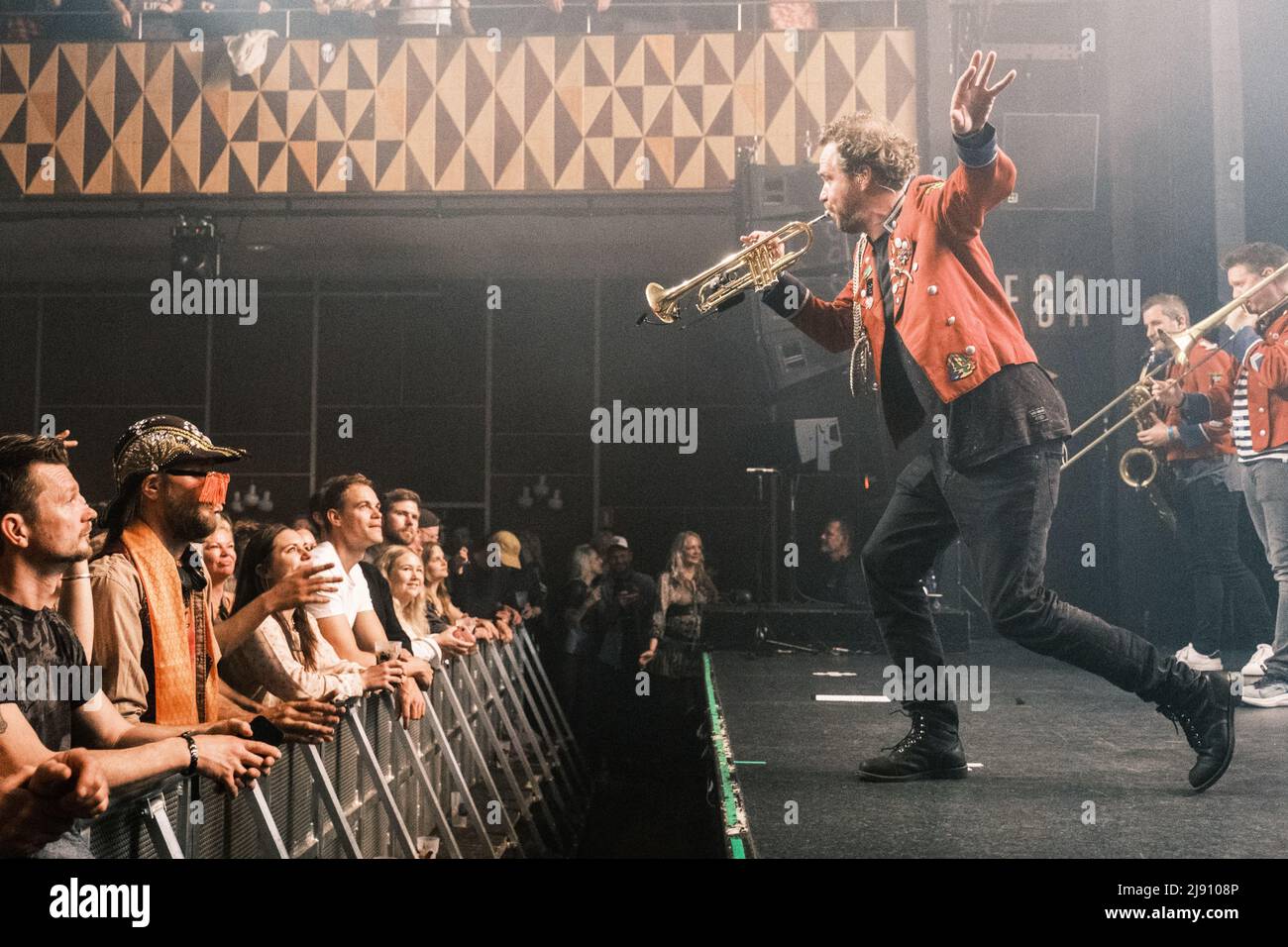 Copenhagen, Denmark. 18th May, 2022. The German techno marching band Meute performs a live concert at VEGA in Copenhagen. (Photo Credit: Gonzales Photo/Alamy Live News Stock Photo