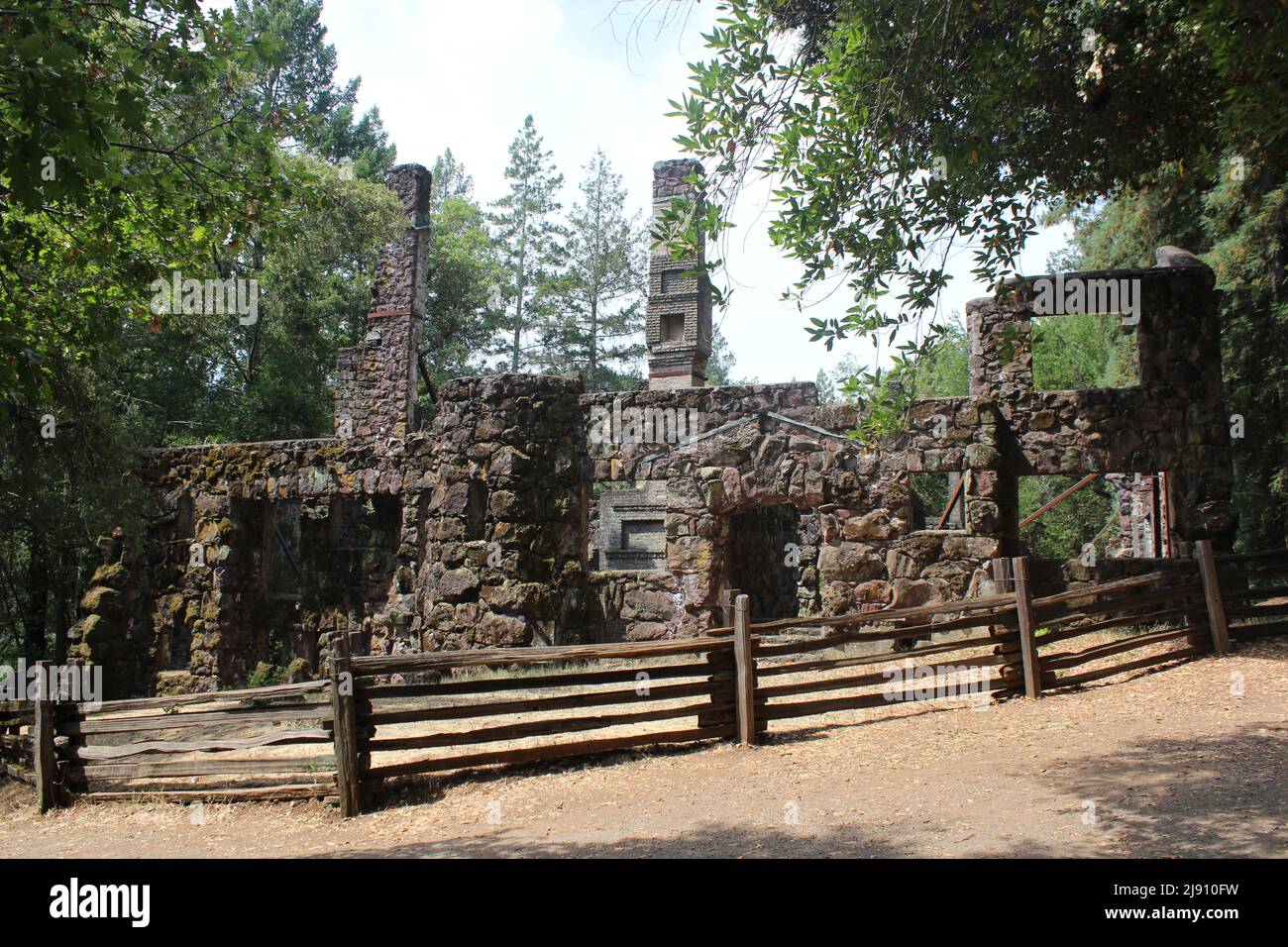 Wolf House, Jack London State Historic Park, California Stock Photo