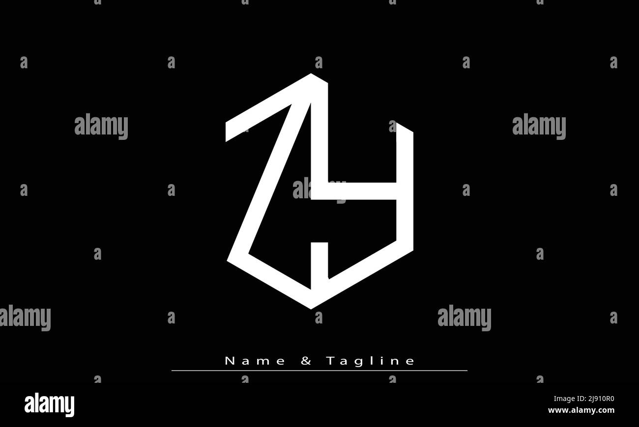 Alphabet letters Initials Monogram logo ZY , YZ Stock Vector Image ...