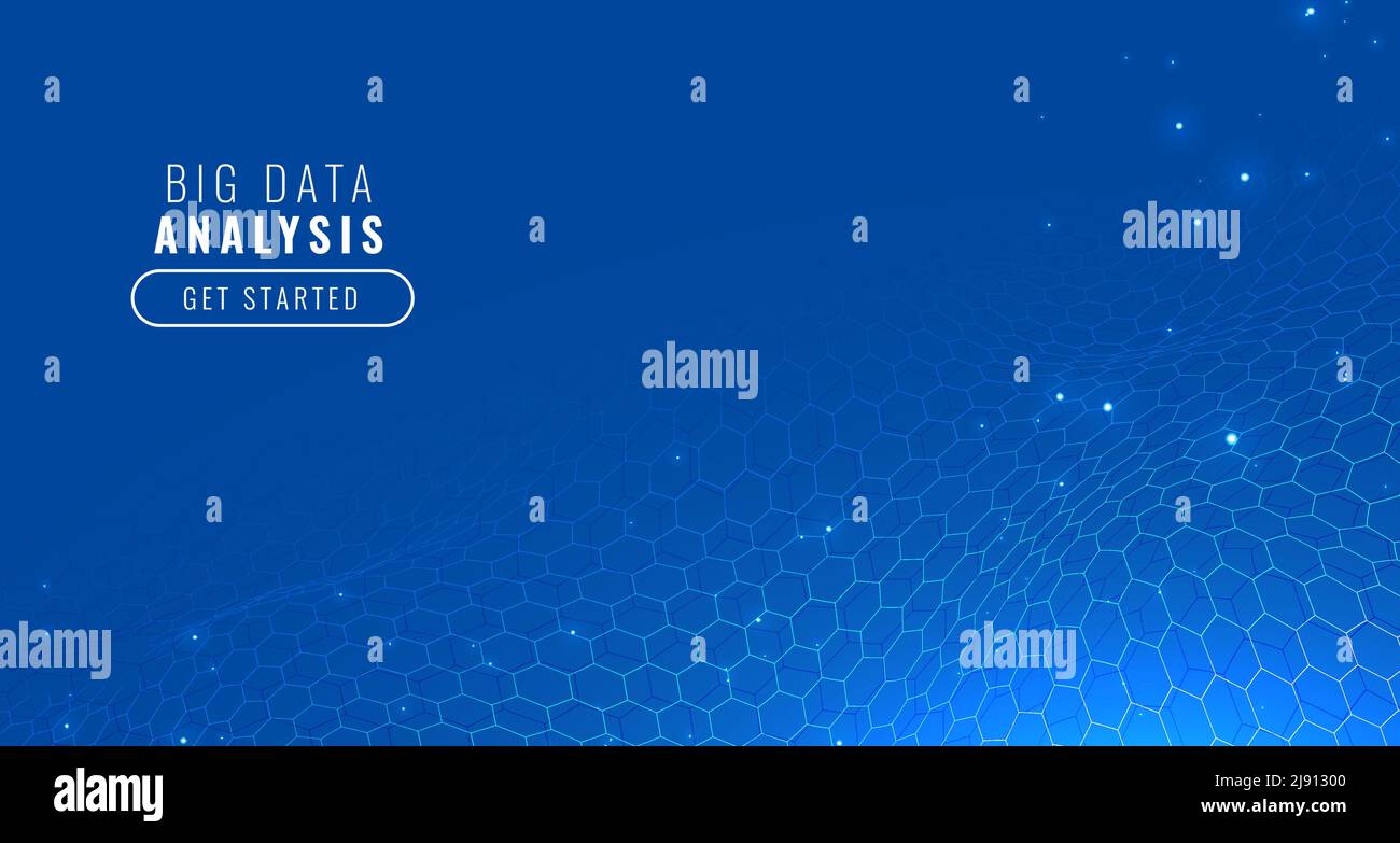 blue technology hexagonal background design Stock Vector Image & Art ...