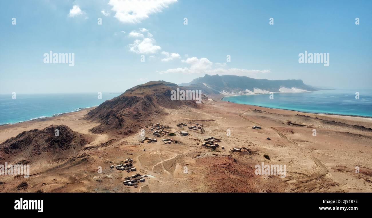 Eastern tip of Socotra Island, Yemen, taken in November 2021, post processed using exposure bracketing Stock Photo