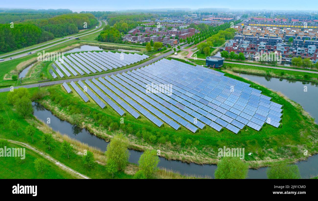 Netherlands aerial solar hires stock photography and images Alamy