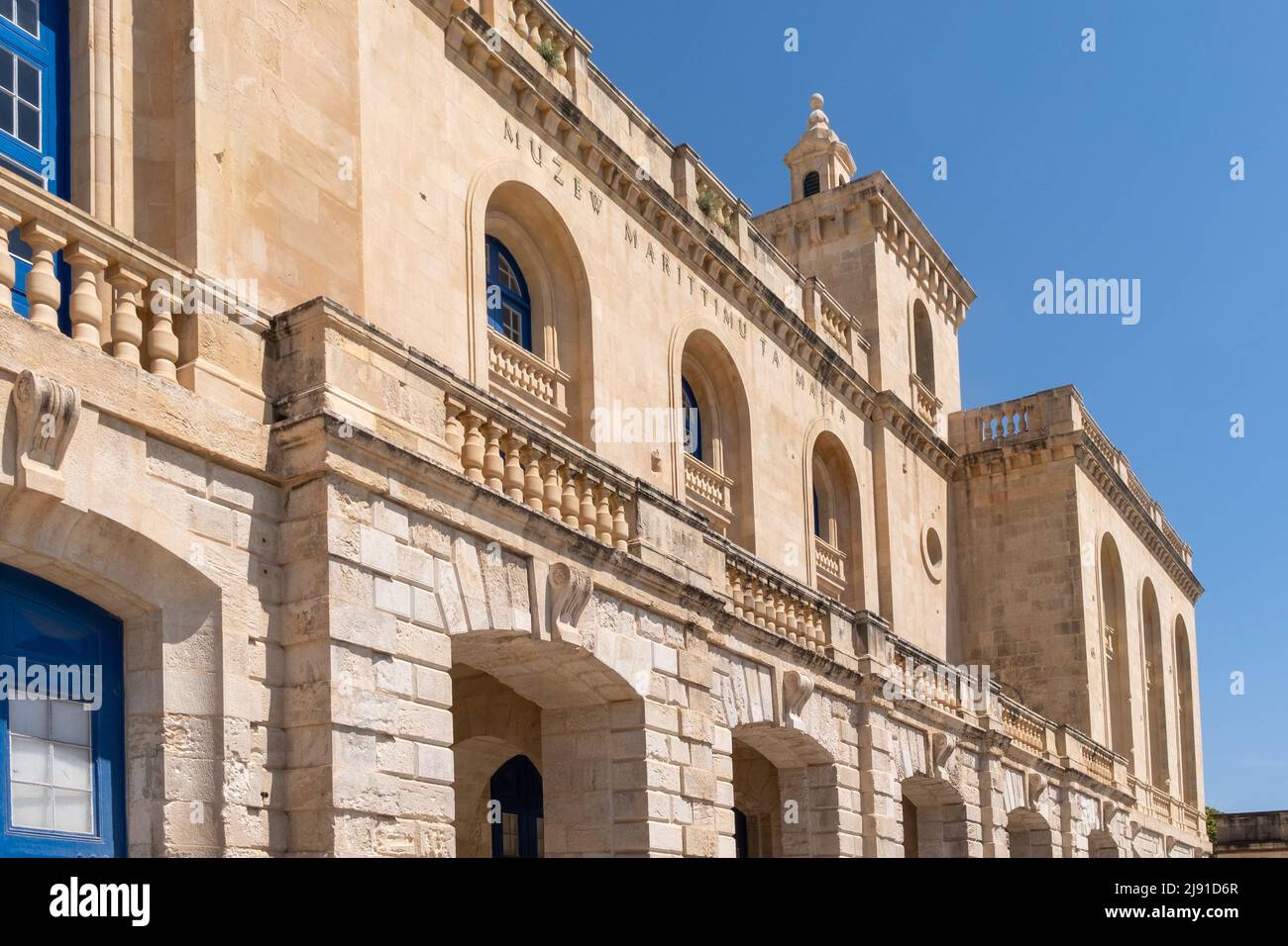 Malta Maritime Museum, Vittoriosa (Birgu), The Three Cities, Malta Stock Photo