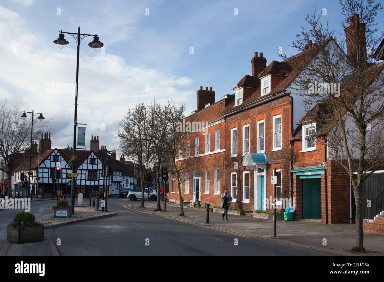 Views of the town centre of Wokingham, Berkshire in the UK Stock Photo