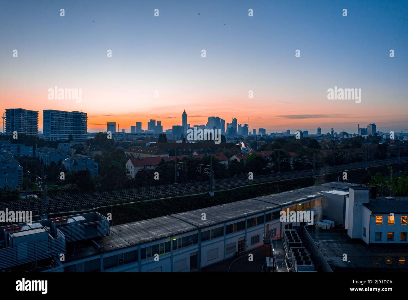 Großstadt bei Nacht Stock Photo